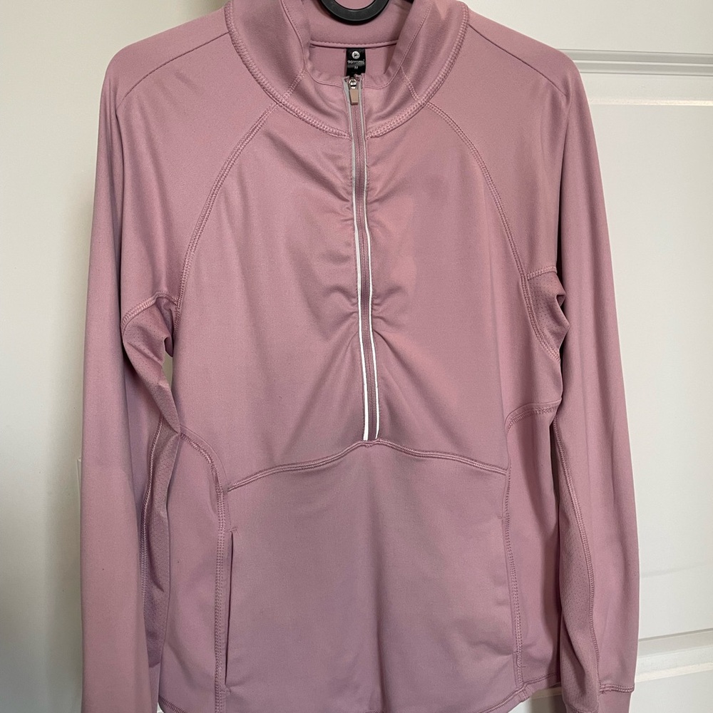 Pink Quarter-Zip Pullover